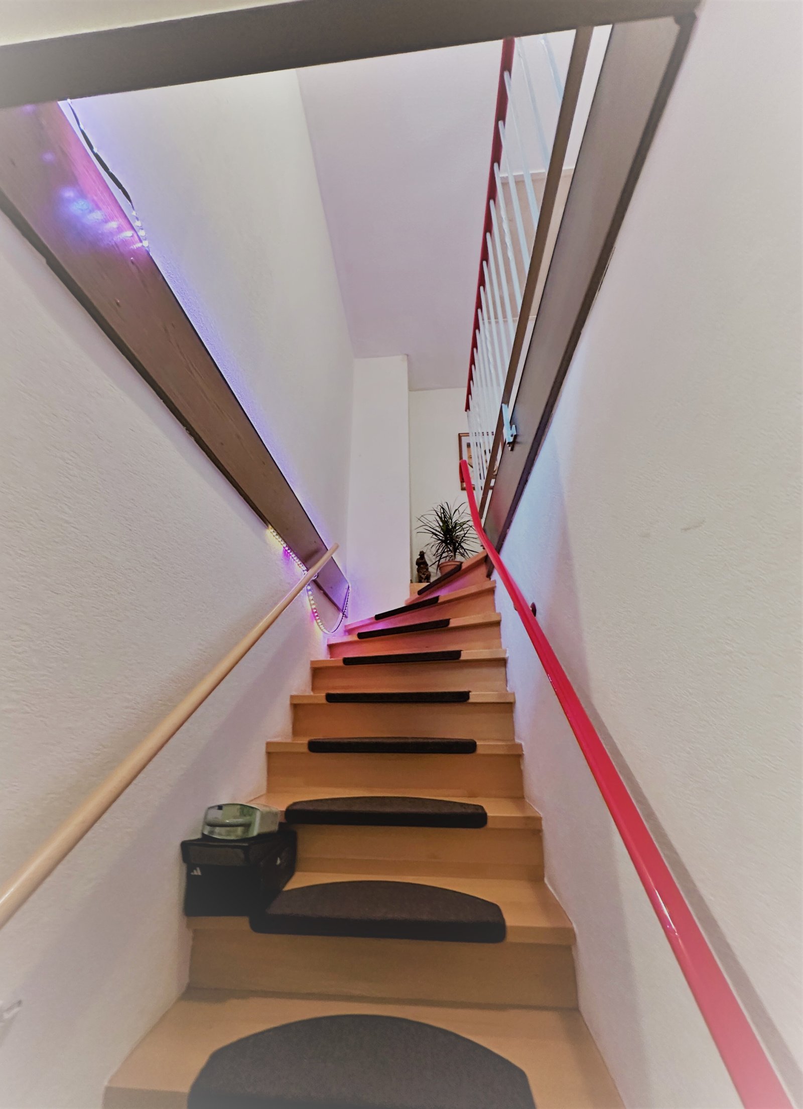 Treppe zum Obergeschoss